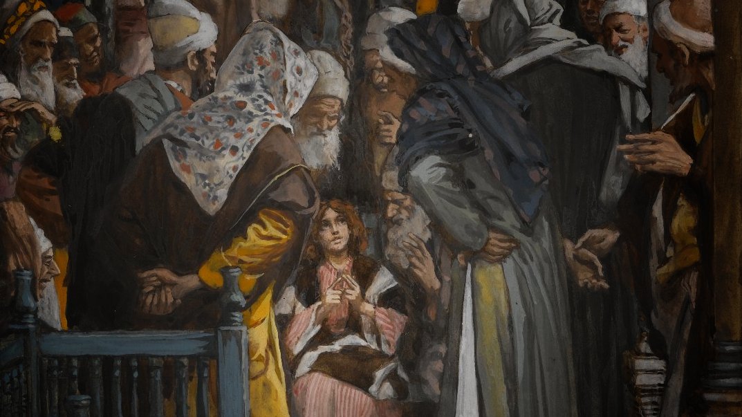 Gesù insegna ai dottori nel tempio.