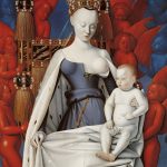 Madonna and Child surrounded by Angels, by Jean Fouquet