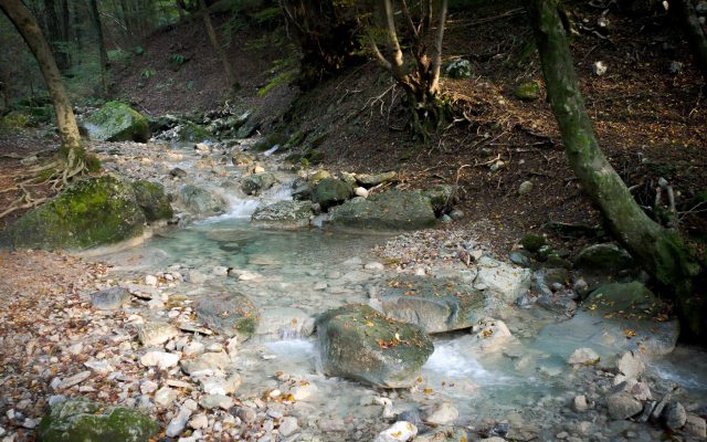 Ruscello a Canzo (Lombardia)