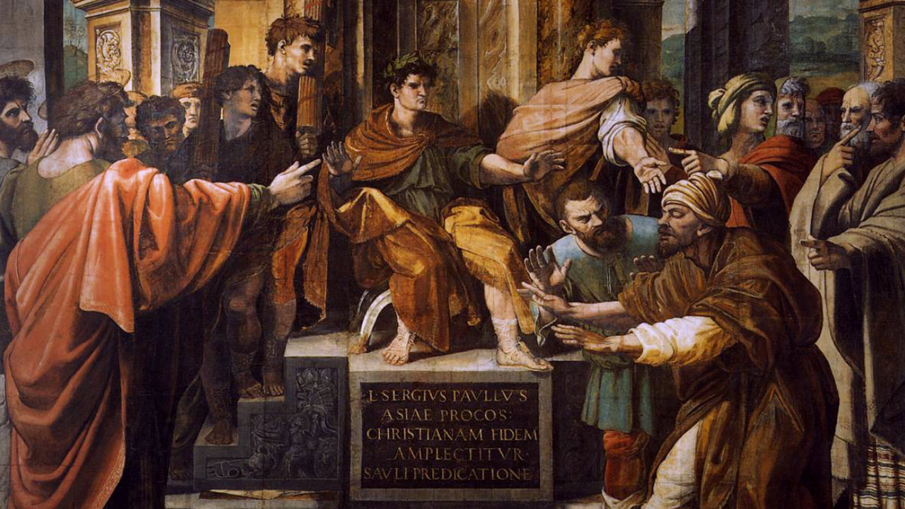 Raffaello, La conversione del proconsole Sergio