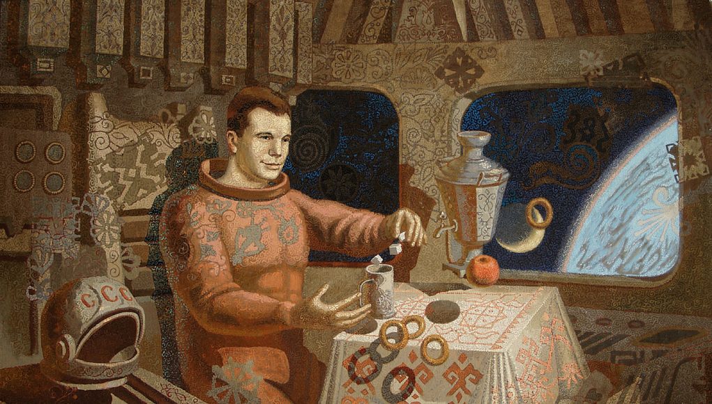 La colazione di Gagarin (A. Akindinov).