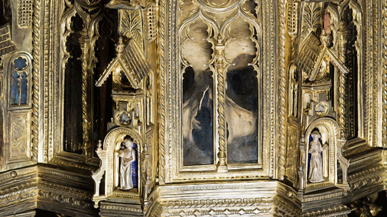 Reliquiario contenente il cranio di san Domenico