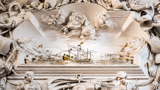 Giacomo Serpotta, La battaglia di Lepanto, Oratorio del SS. Rosario in S. Cita (1686-1718), Palermo