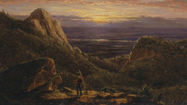 Mattino, Guardando ad est sulla valle dalle montagne Catskill – Frederic E. Church (1848). Istituto storico-artistico di Albany