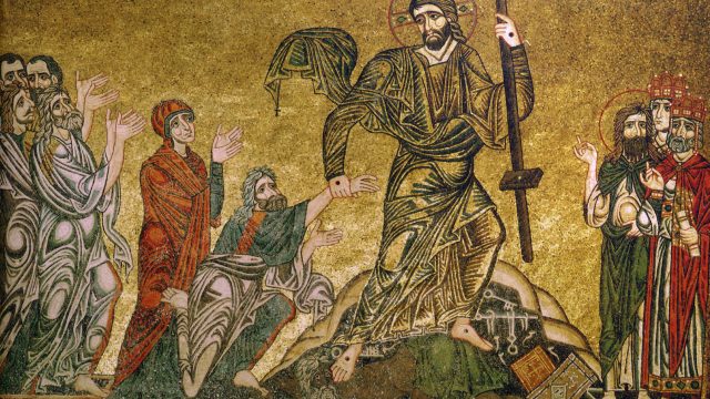 Cristo risorto sconfigge il diavolo