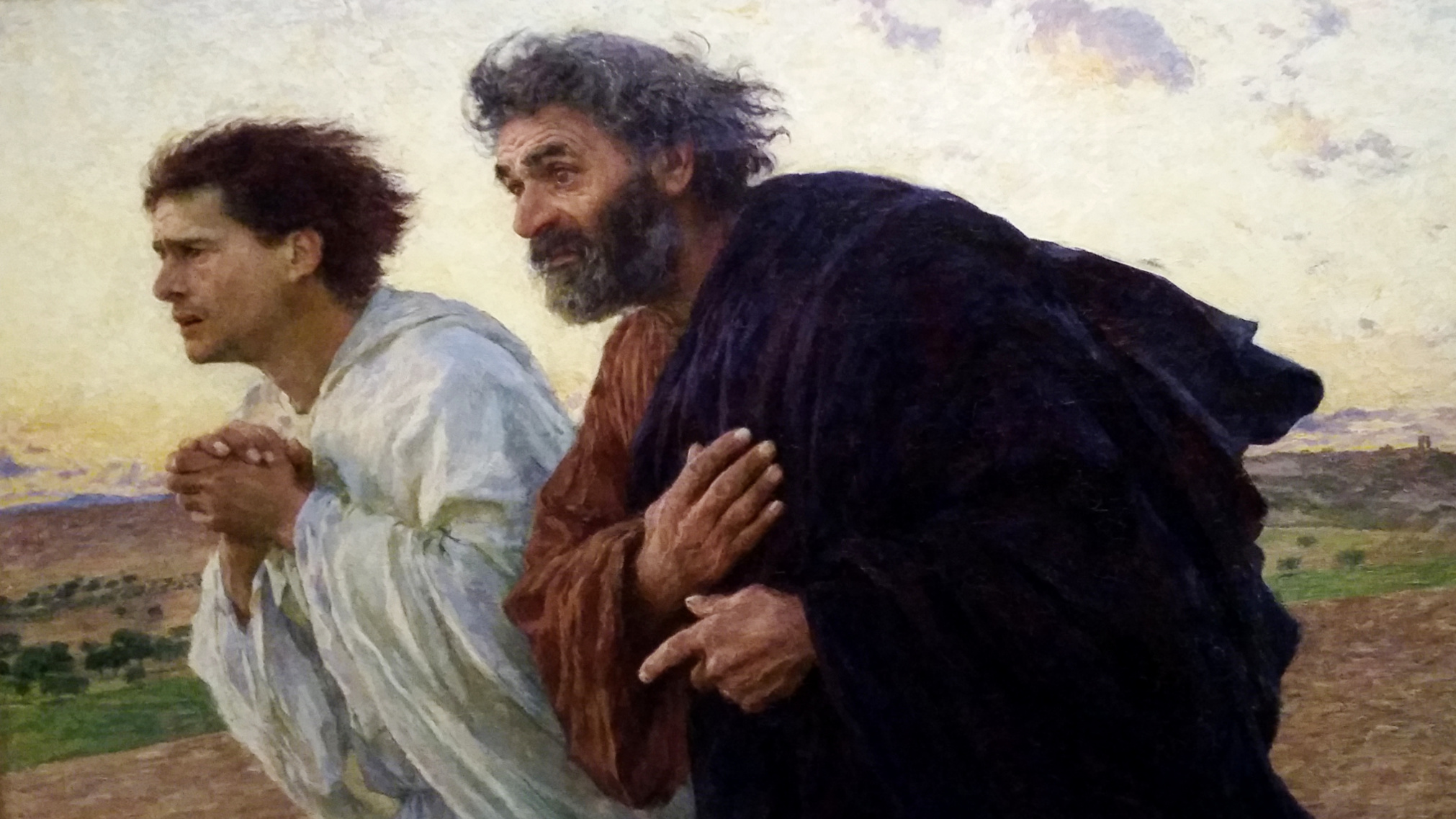 Giovanni e Pietro mentre corrono al sepoclro