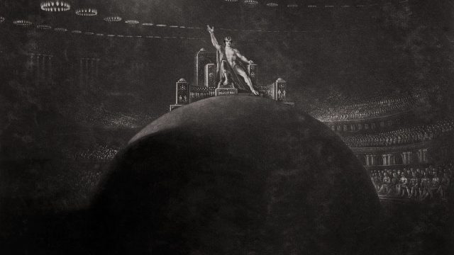 Quadro di John Martin. Satana presiede il consiglio infernale.