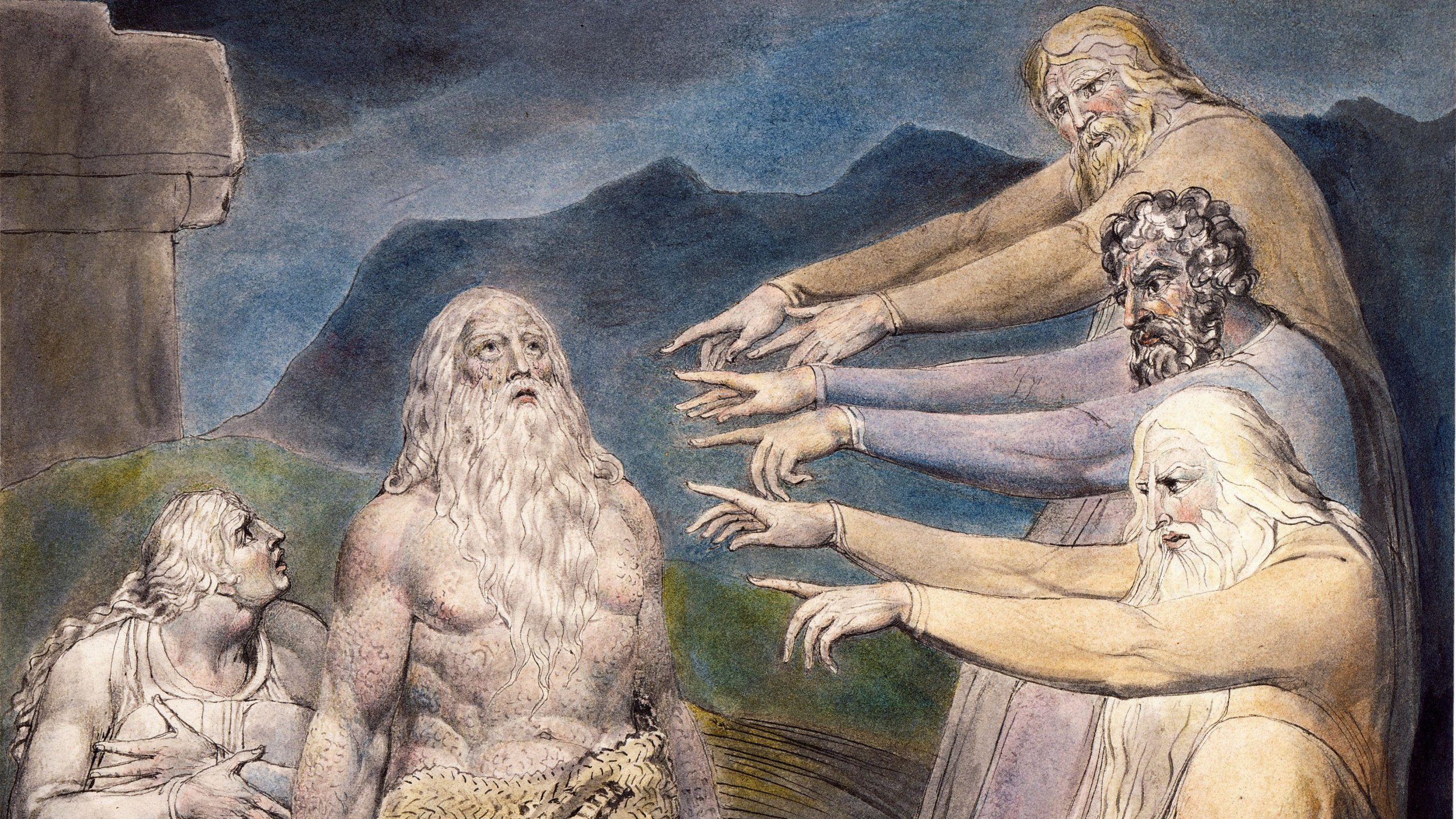 William Blake - Giobbe rimproverato dai suoi amici