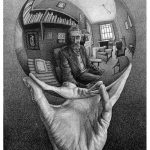 Maurits-Cornelis-Escher-Mano-con-sfera-riflettente-1935-©-2014-The-M.C.-Escher-Company.-All-rights-reserved-