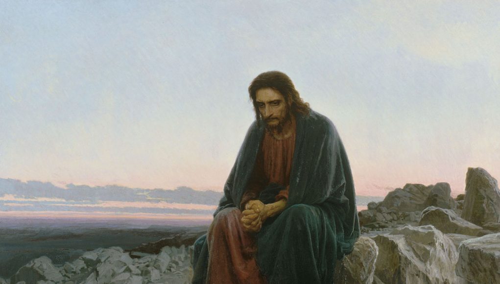Cristo nel deserto di Ivan Nikolayevich Kramskoy